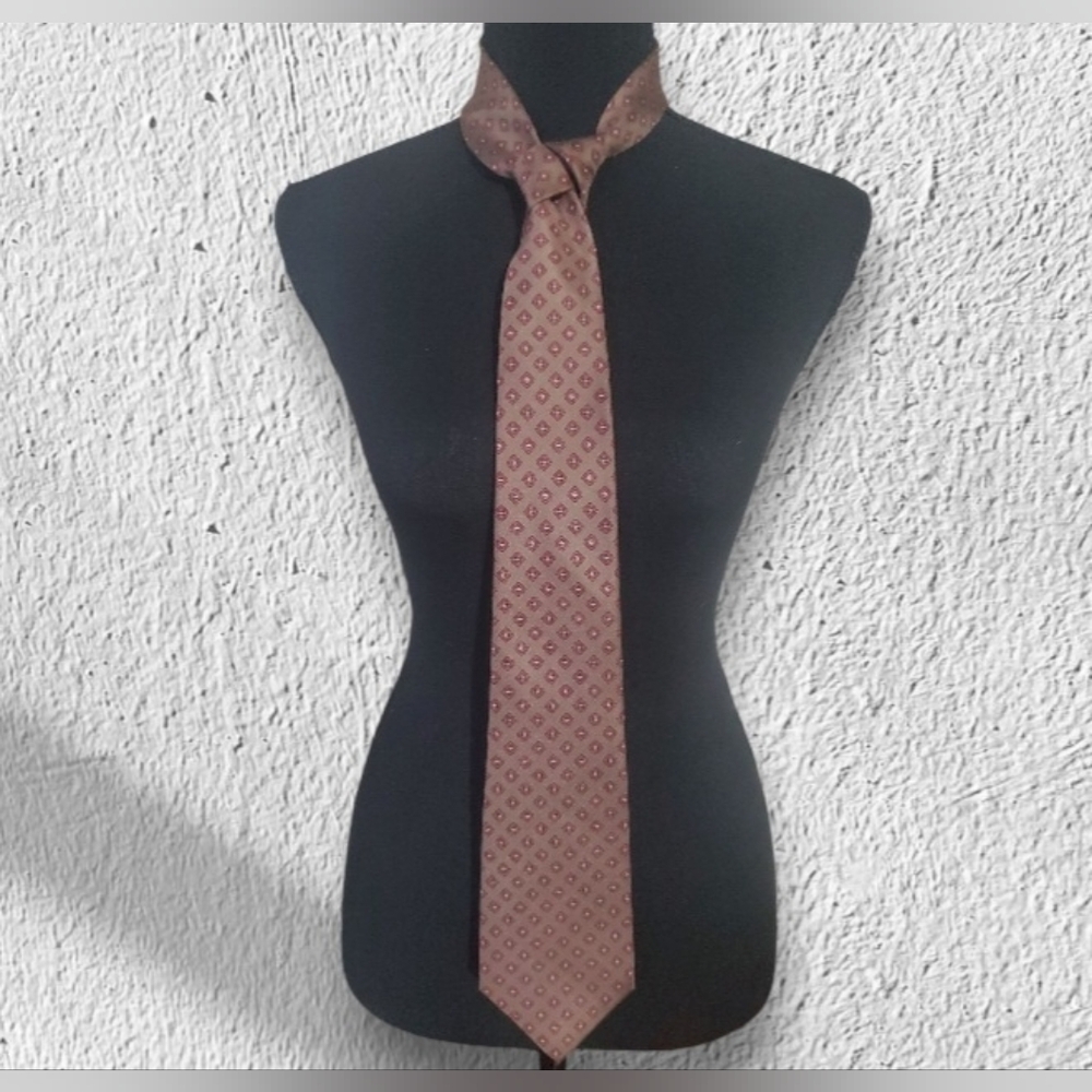 Stafford Men's Diagonal Geometric Silk Tie
